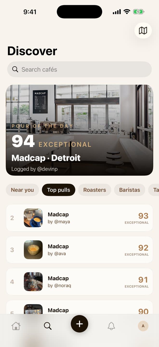 Discover — pour of the day at Madcap Detroit